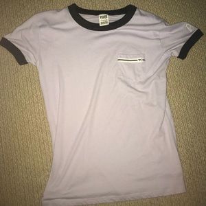 Violet/Light Purple Victoria Secret Pink Tee-Shirt